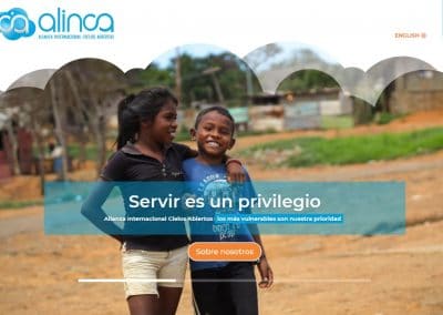 Desarrollo de Página Web ONG ALINCA socio UNICEF