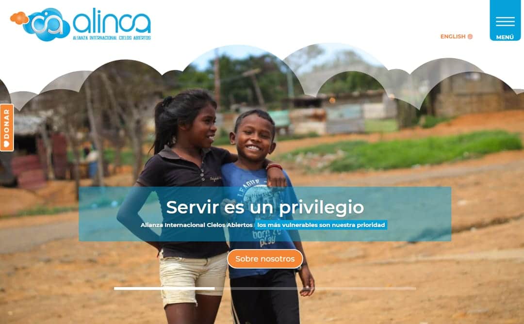 Desarrollo de Página Web ONG ALINCA socio UNICEF
